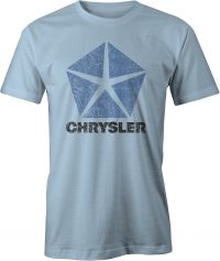 Chrysler Pentastar Logo T Shirt Light Blue