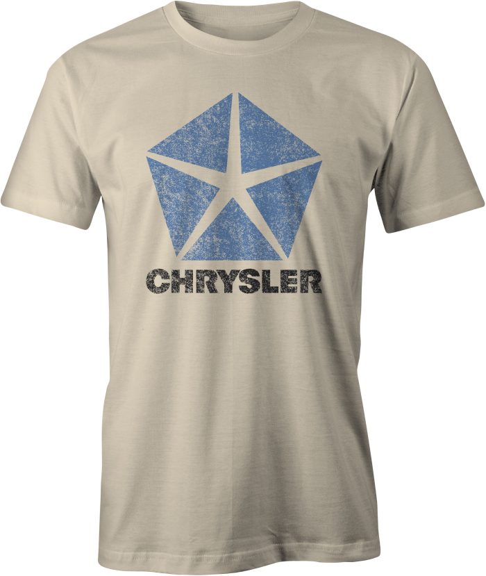 Chrysler Pentastar Logo T Shirt Sand