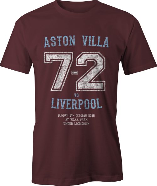 Aston Villa versus Liverpool 7-2 victory t-shirt