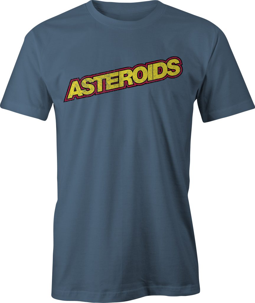 Asteroids Retro TShirt. 70s and 80s Arcade Gaming