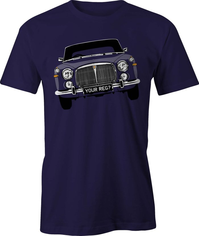 Cobalt Blue Rover P5 T Shirt with Personalised Reg Option