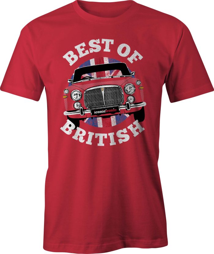 Red Best of British Rover P5 T Shirt